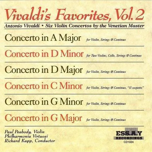 Favorites 2: 6 Violin Concertos