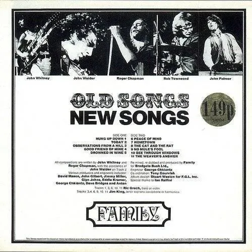 Family - Old Songs New Songs vinyl record cover