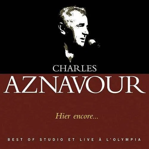 Charles Aznavour - Hier Encore vinyl record cover
