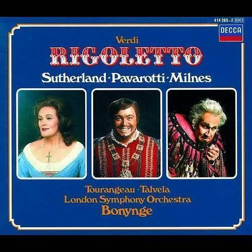 Dame Joan Sutherland - Rigoletto vinyl record cover