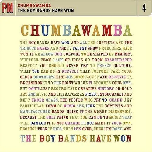 Chumbawamba - Boy Bands Have Won vinyl record cover