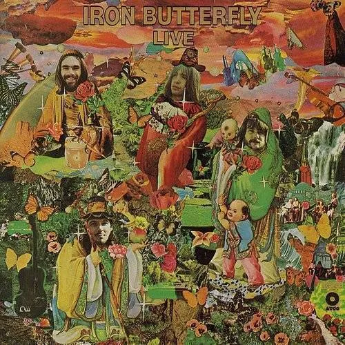 Iron Butterfly - Live vinyl record cover