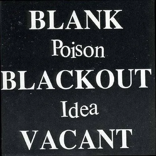Poison Idea - Blank Blackout Vacant vinyl record cover