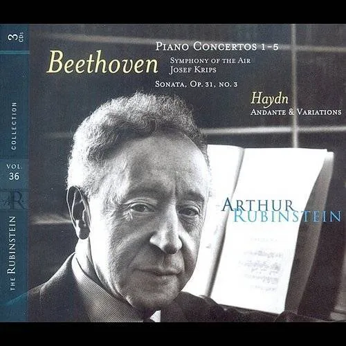 The Rubinstein Collection, Vol. 36: Piano Concertos 1-5/Sonata, Op.31, No.3/Andante & Variations