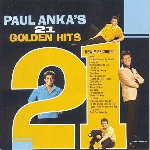 Paul Anka - 21 Golden Hits vinyl record cover
