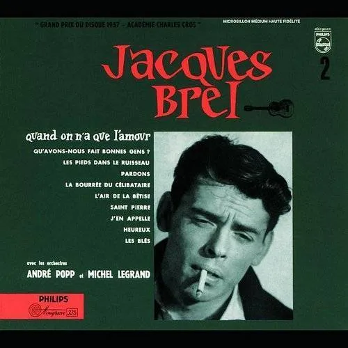 Jacques Brel - Quand on N'a Que L'amour vinyl record cover