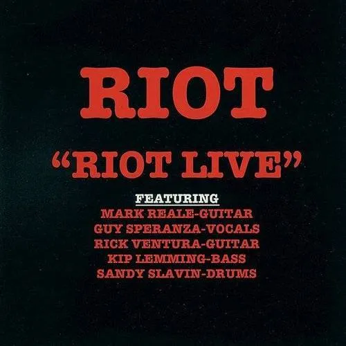 Riot - Riot Live vinyl record cover