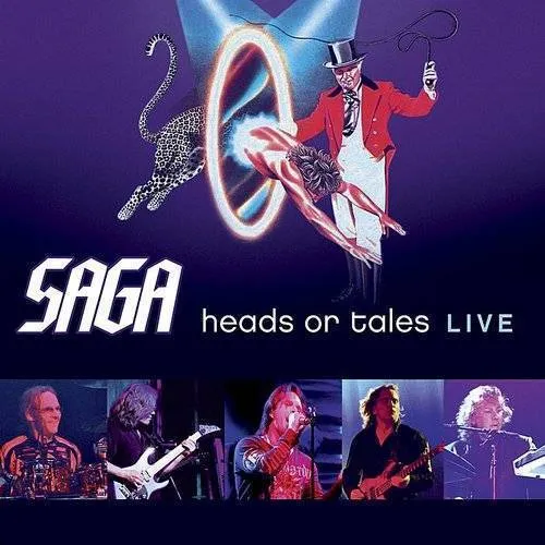 Saga - Heads Or Tales: Live vinyl record cover