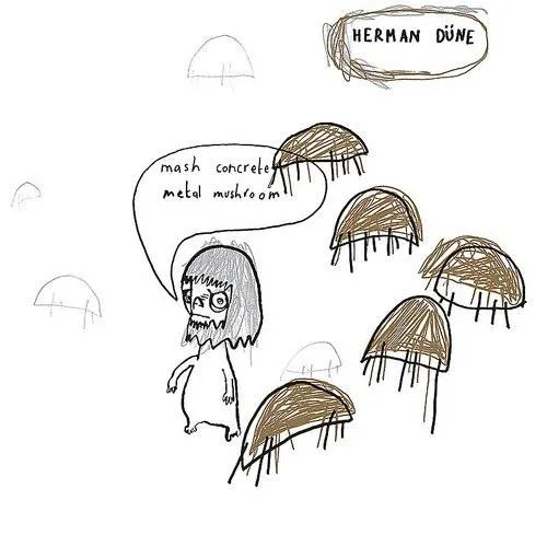 Mash Concrete Metal Mushroom