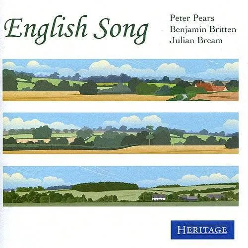 BENJAMIN BRITTEN - English Song vinyl record cover