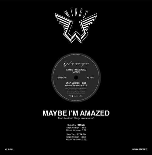 Maybe I'm Amazed