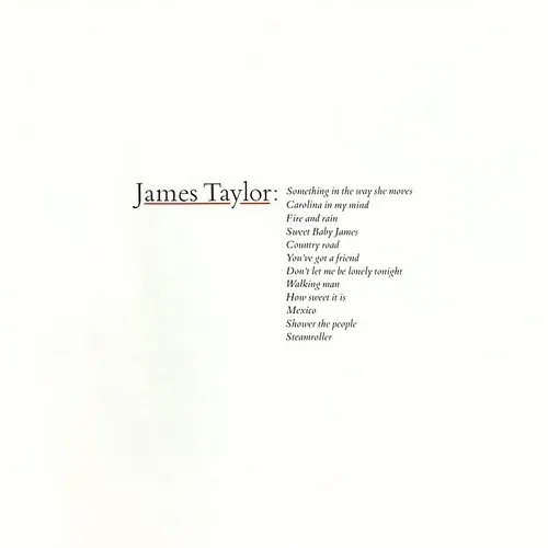 James Taylor - Greatest Hits vinyl record cover