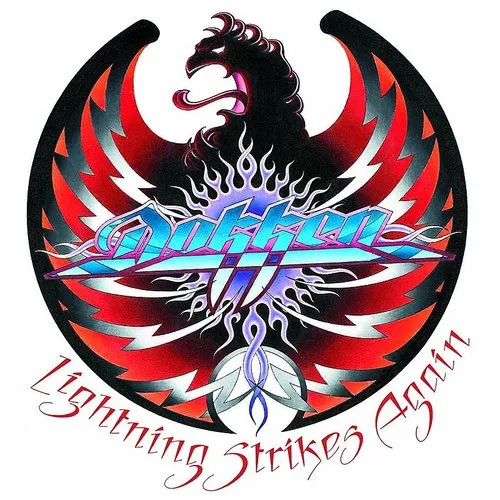 Dokken - Lightning Strikes Again vinyl record cover