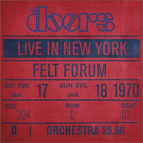The Doors - Live In New York vinyl record cover