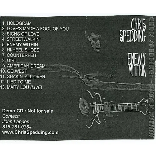 Chris Spedding - Enemy Within (Bonus Tracks) vinyl record cover