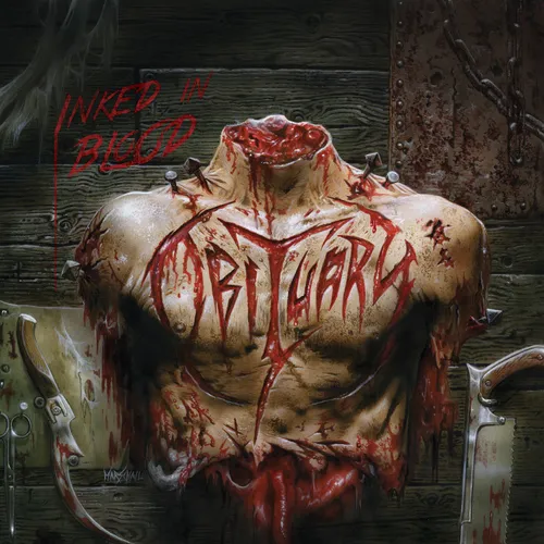 Obituary - Inked In Blood vinyl record cover