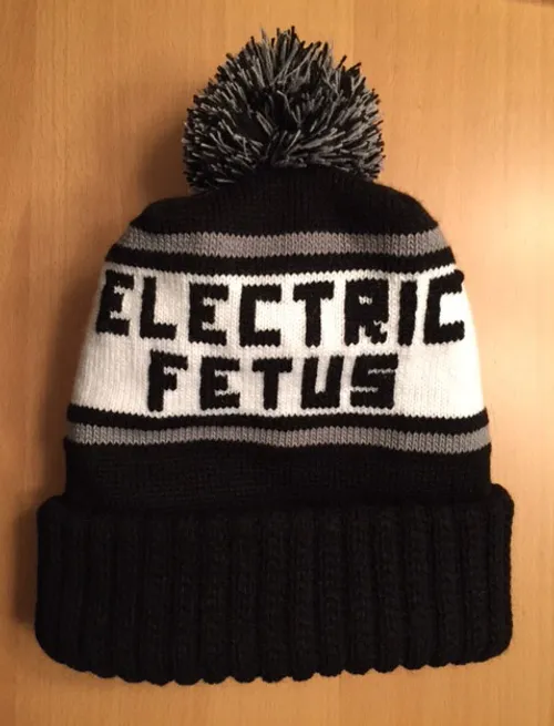 Hat Blk/Wht Fetus Pom Winter Hat Electric Fetus