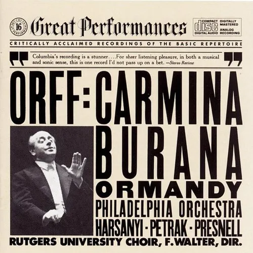 Eugene Ormandy, Mozart/Scarlatti/Handel - Carmina Burana (Bonus Tracks) vinyl record cover
