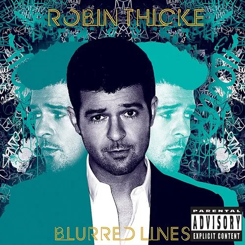 Robin Thicke - Blurred Lines vinyl record cover