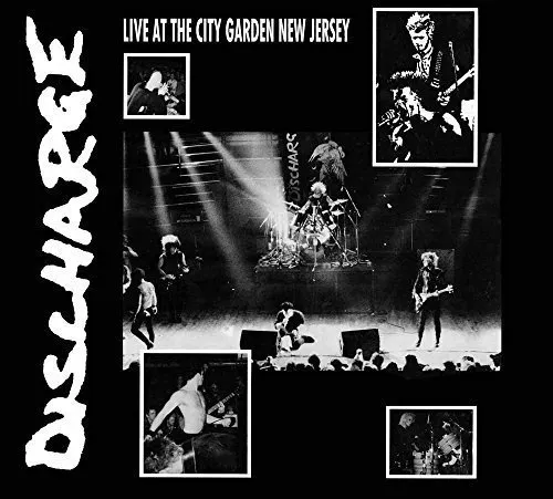 Discharge - Live At City Garden New Jersey vinyl record cover