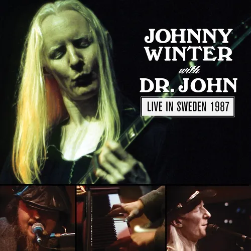 Johnny Winter - Live in Sweden 1987 vinyl record cover