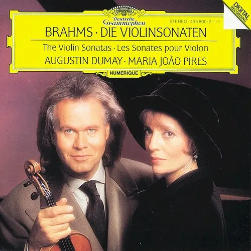 Augustin Dumay, J. BRAHMS, Brahms / Dumay / Pires - Violin Sonatas vinyl record cover