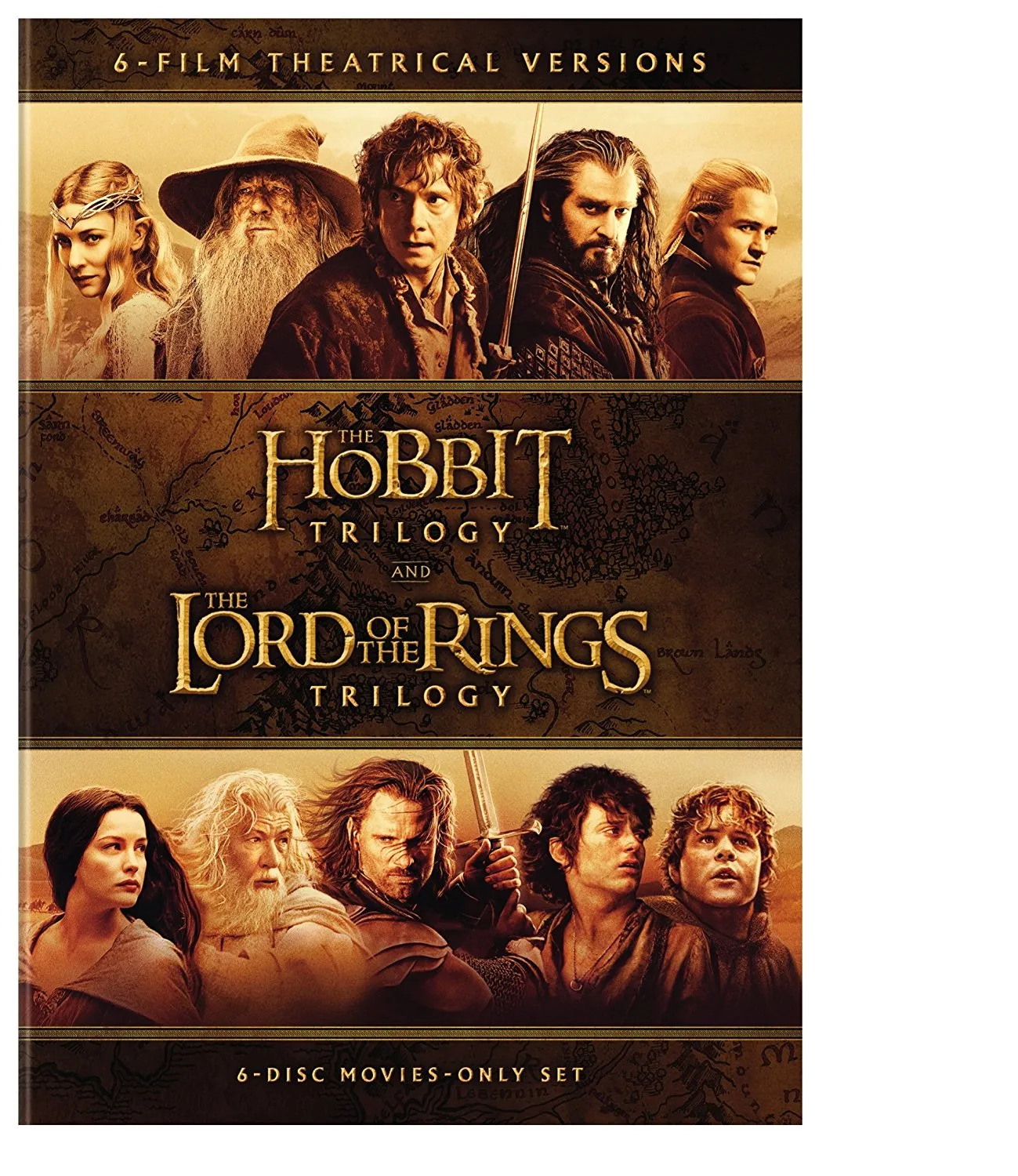 The Hobbit Trilogy / The Lord of the Rings Trilogy: 6-Film Theatrical Versions