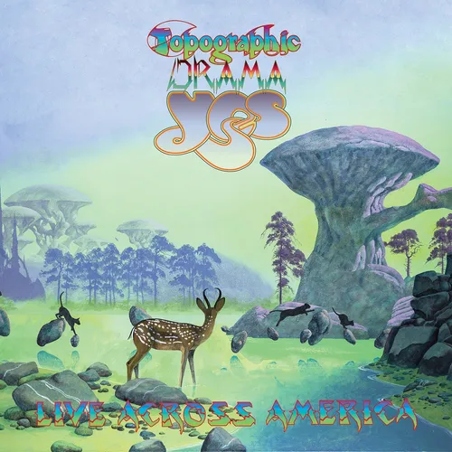Yes - Topographic Drama: Live Across America vinyl record cover