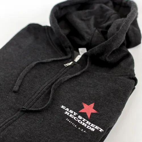 Easy Street Records - Charcoal Zip Up Hoodie [L]
