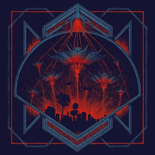 Hollywood Burns - Invaders vinyl record cover