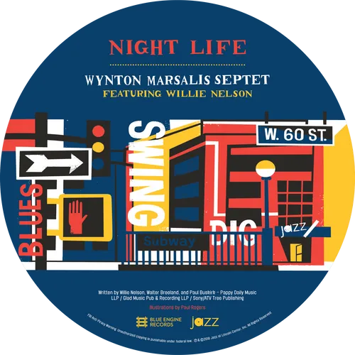 Wynton Marsalis Septet - "Night Life" b/w "I'm Gonna Find Another You" vinyl record cover