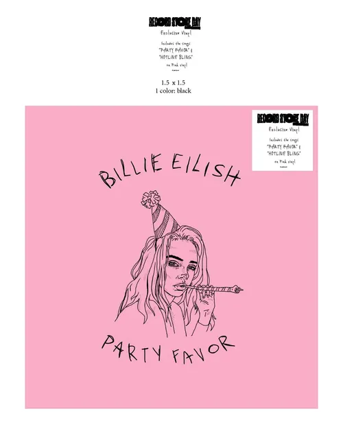 Billie Eilish - Party Favor/Hot Line Bling [Pink Vinyl Single]