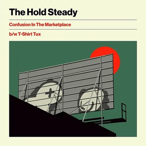 The Hold Steady - Confusion In The Marketplace B/W T-Shirt Tux