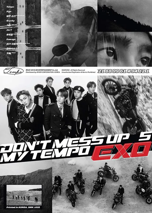 Exo - EXO The 5th Album 'DON'T MESS UP MY TEMPO' (Moderato Ver.) vinyl record cover