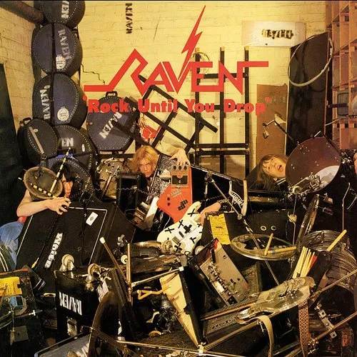 Raven - Rock Until You Drop vinyl record cover
