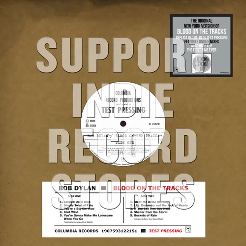 Blood On The Tracks -- Original New York Test Pressing