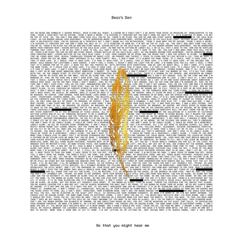 Bear's Den - So That You Might Hear Me vinyl record cover