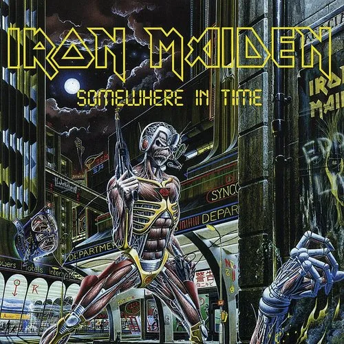 Iron Maiden - Somewhere in Time vinyl record cover