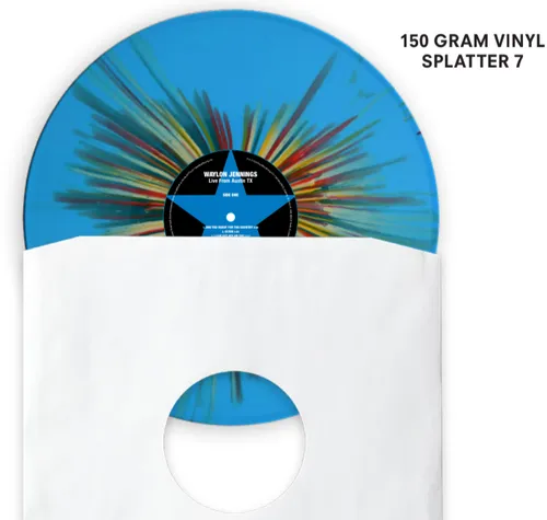 Waylon Jennings - Live From Austin, TX '84 [Indie Exclusive Limited Edition Blue Splatter LP]