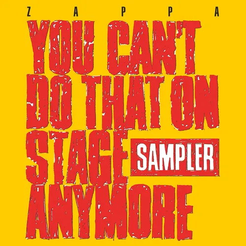 Frank Zappa - You Can't Do That On Stage Anymore (Sampler) vinyl record cover
