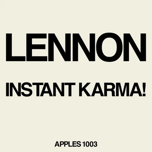 Lennon/Ono with the Plastic Ono Band - Instant Karma! (2020 Ultimate Mixes) vinyl record cover