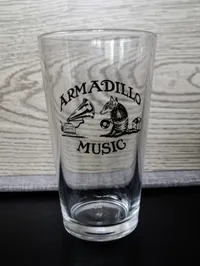 Armadillo Music - Bootleg Pint Glass