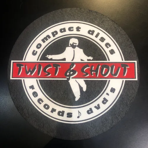 Twist &amp; Shout Records - Twist & Shout Slipmat (Classic Logo Black)