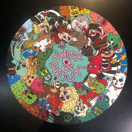 Twist &amp; Shout Records - Twist & Shout Slipmat (Frankie Brack Design)