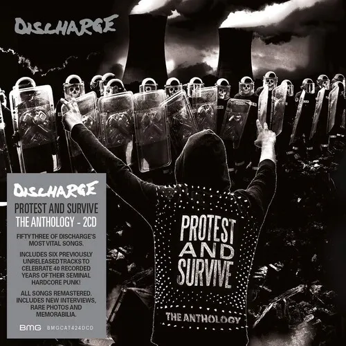 Discharge - Protest And Survive : The Anthology vinyl record cover