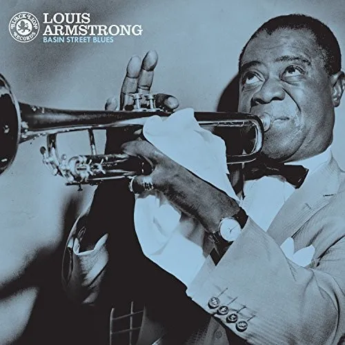 Louis Armstrong - Basin Street Blues vinyl record cover