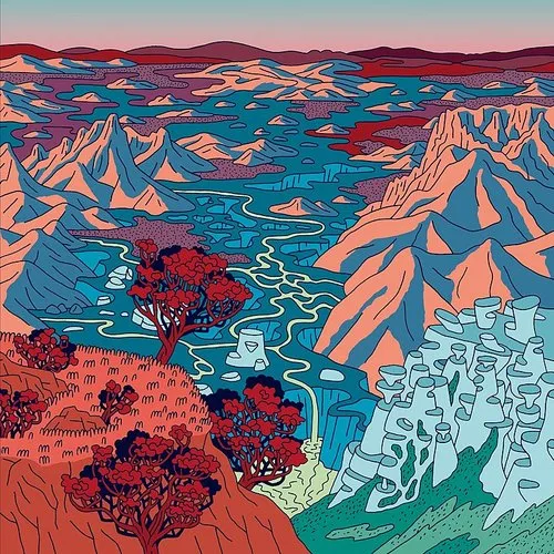 Triptides - Visitors vinyl record cover