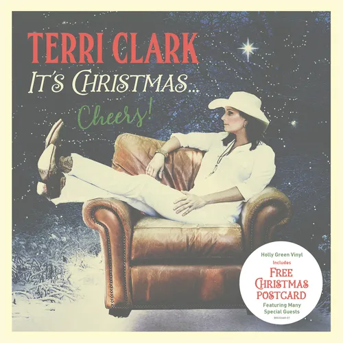 Terri Clark - It's Christmas...Cheers! vinyl record cover