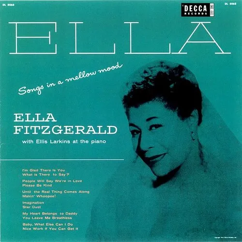 Ella Fitzgerald - Songs In A Mellow Mood vinyl record cover
