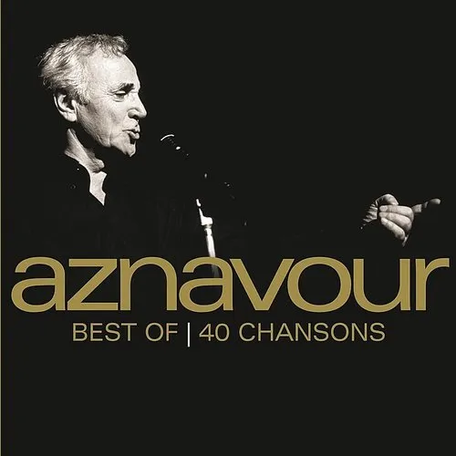 Charles Aznavour - Best Of 40 Chansons vinyl record cover